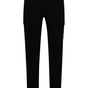 C.P. Company Cargo' Black Cotton Pants Man