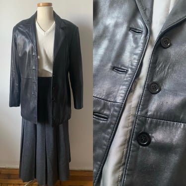 Soft Leather 90s Jacket 