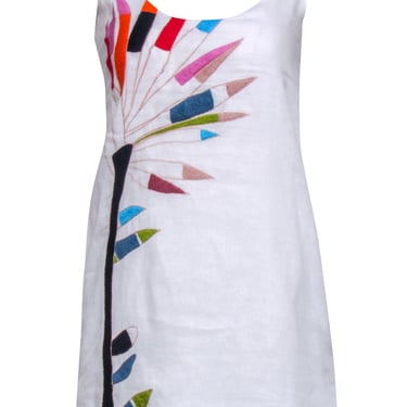 Mara Hoffman - White Organic Linen Sleeveless Dress Sz XS