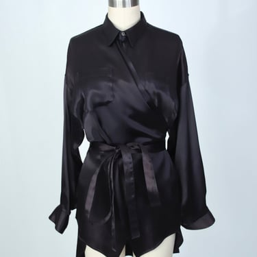 Jean Paul Gaultier Satin Wrap Shirt*