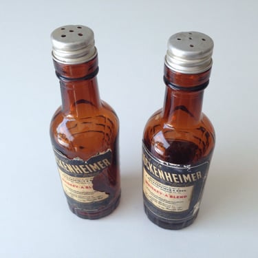 Vintage Whiskey Bottle Salt and Pepper Shakers | Salt and Pepper Shakers | Vintage Serving | Vintage Home Decor | Vintage Kitchenware 