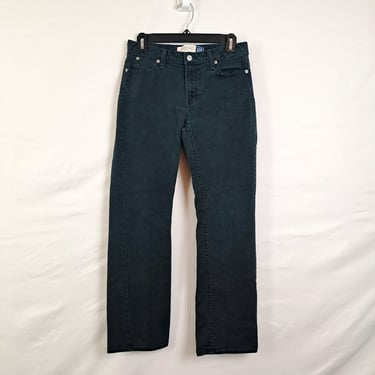 Vintage 2000s Black Mid Rise Gap Jeans, Size Small 