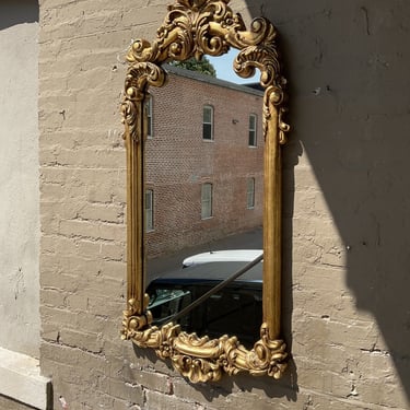 Spanish Carved Oak Mirror