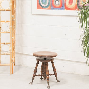 Spindle Stool Antique Chair