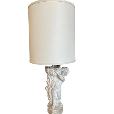 French Antique White Lamp
