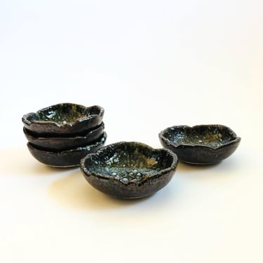 Handmade Pottery Sauce Bowls - Set of 5 