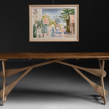 Officers Dining Table / Painting by Adam Dix