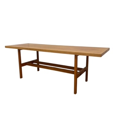 Free shipping within continental US - Vintage Danish Mid Century Modern White Oak Coffee Table Attributed to Berge Mogensen 