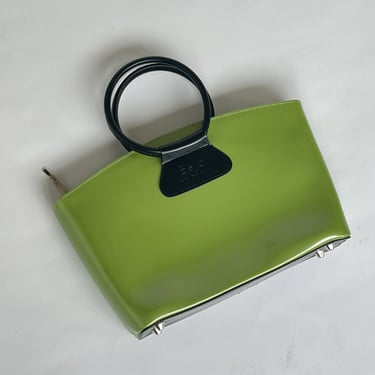 Lime Green Structured Bag