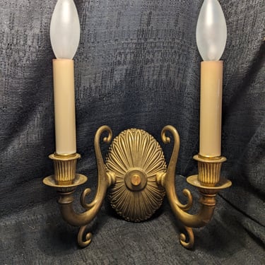 Cast Brass 2 Arm Sconce