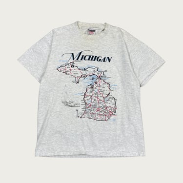 (M) Michigan Map Tee