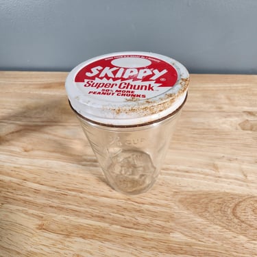 Vintage Skippy Peanut Butter Jar 