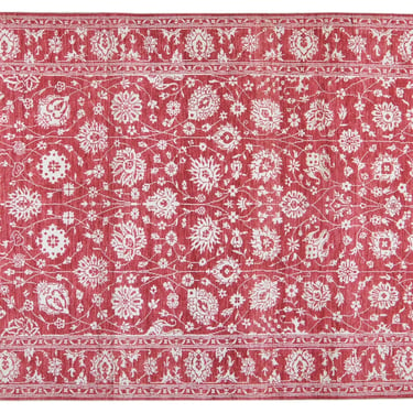 Moroccan Suzani rug 5'1" x 7'9"