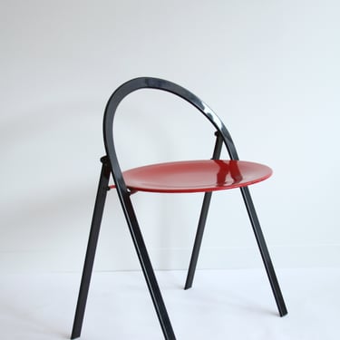 Giorgio Cattelan for Cidue Black & Red Folding Chairs