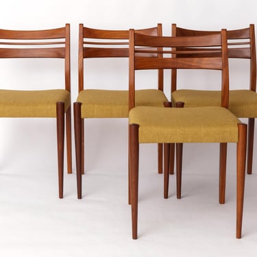 Set of 4 Vintage Teak Dining Chairs by Habeo, Germany – 1960s Mid-Century Modern 