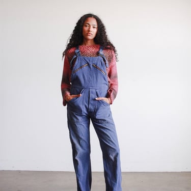 1970s Indigo French Workwear Overalls 