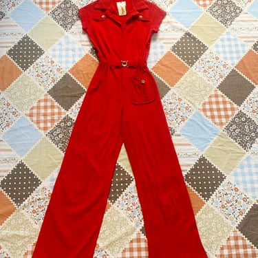 70's Red Jumpsuit