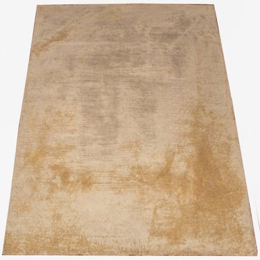 Beige Shag Cotton Carpet, 9' 9&quot; L  x 7' 9&quot; W