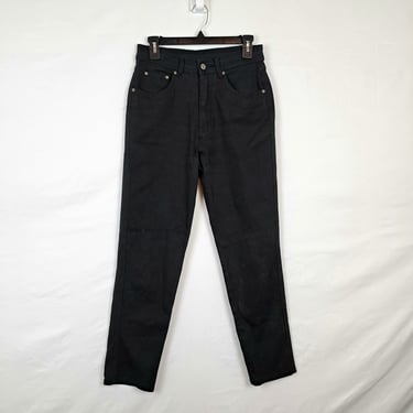 Vintage 90s Black High Rise Jeans, Size 29 Waist 