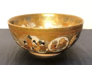 Japanese Antique Satsuma-Yaki Bowl.