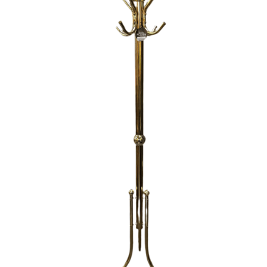 Brass Coat Rack with center ball
