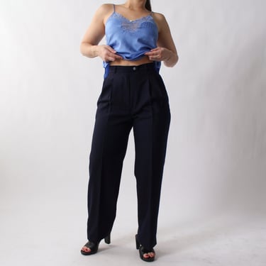 Vintage Midnight Wool Trousers - W25