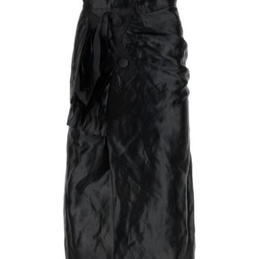 Maison Margiela Women Black Jersey Skirt