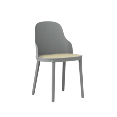 allez chair with molded wicker in polypropylene