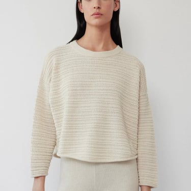 Loose Pullover in Natural - Wol Hide