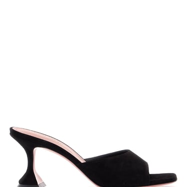 Amina Muaddi Suede Leather Lupita Mules Women