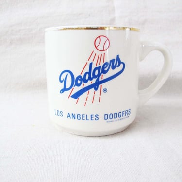 Vintage LA Dodgers 1988 Championship Coffee Mug - Los Angeles Baseball Ceramic Mug - Gift For Dad Brother - Fathers Day 