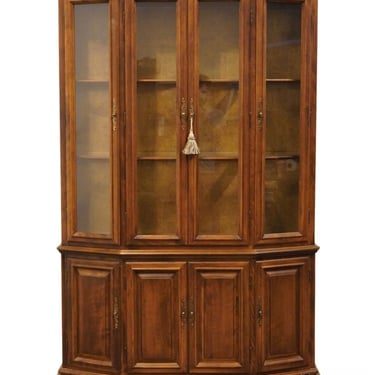 ETHAN ALLEN Classic Manor Solid Maple 51" Buffet w. Lighted Display China Cabinet 15-6036 / 15-6038 