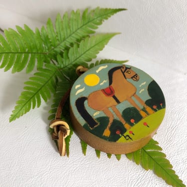 hand painted horse on wood signed carriage house, derby day equestrian charm anniversary birthday gift for horse lover 