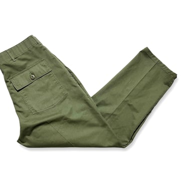 Vintage US Army OG-507 Field Trousers / Pants ~ measure 33 x 29 ~ Post Vietnam War ~ 33 Waist 