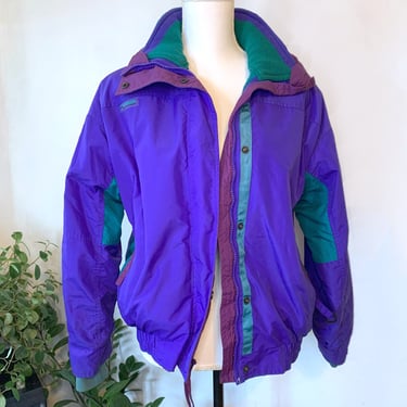 Vintage 90s colorblock Columbia womens winter/ski jacket - retro 80s snow yacht rock preppy outdoors patagonia ll bean hiking insulated 