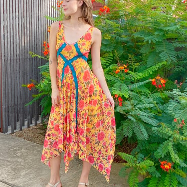 Jean Paul Gaultier Floral Mesh Dress
