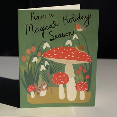 Red Cap Cards Magical Holiday Season Card