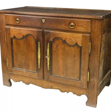 Antique French Provincial Country Oak Sideboard Buffet Server Bar | 19th cen.