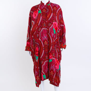 Rose &amp; Paisley Quilted Coat