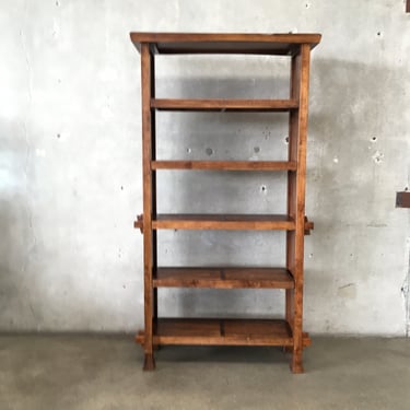 Mission Style Wood Bookcase #1