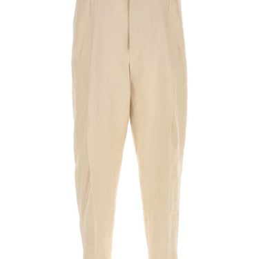 Dolce & Gabbana Men Sand Canvas Pant