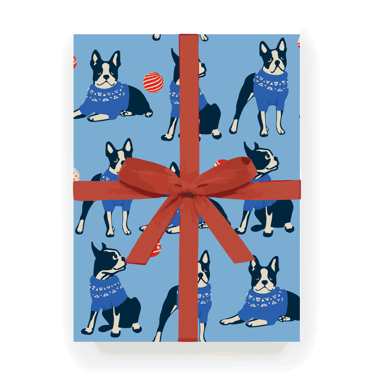 Wrapping Paper - Terrier Holiday