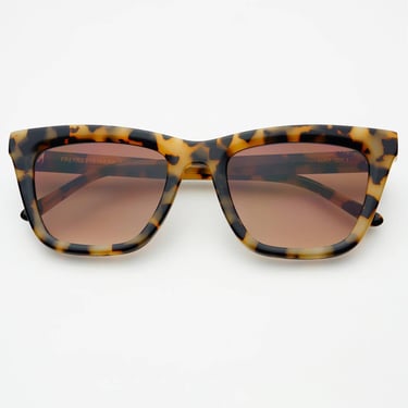 Lucy Acetate Cat Eye Sunglasses - Milky Tortoise