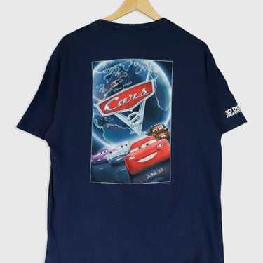 Vintage Disney Pixar Cars 2 Movie T Shirt Sz L