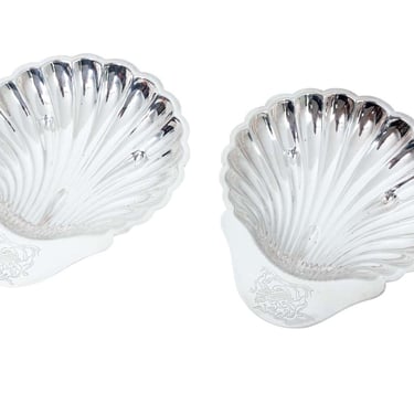 Pair of shell dishes
