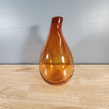 Orange Amber Glass Vase 14