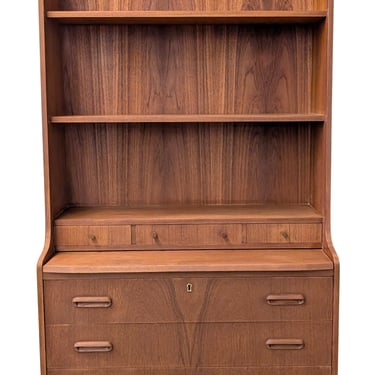 Teak Bookcase / Secretary Desk - 0125140