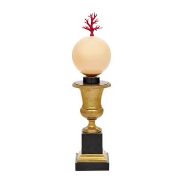 Italian Venetian “Coralino” Table Lamp