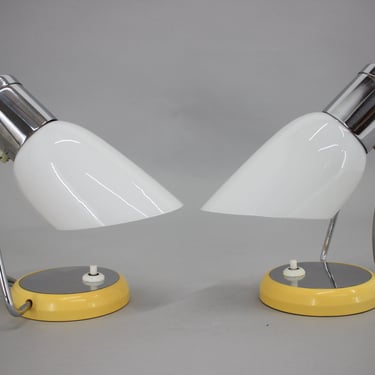 1960s Pair of Table Lamps by Drupol, Czechoslovakia / Mid- Century / Vintage Lamps / 