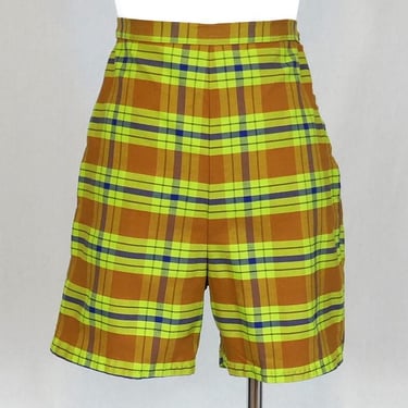 60s Plaid Shorts - 24